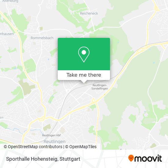 Sporthalle Hohensteig map