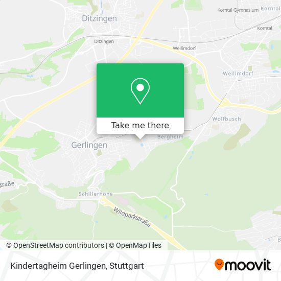 Kindertagheim Gerlingen map