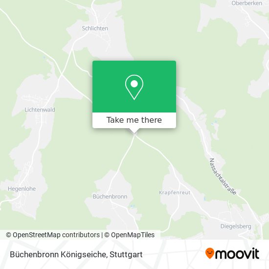 Büchenbronn Königseiche map