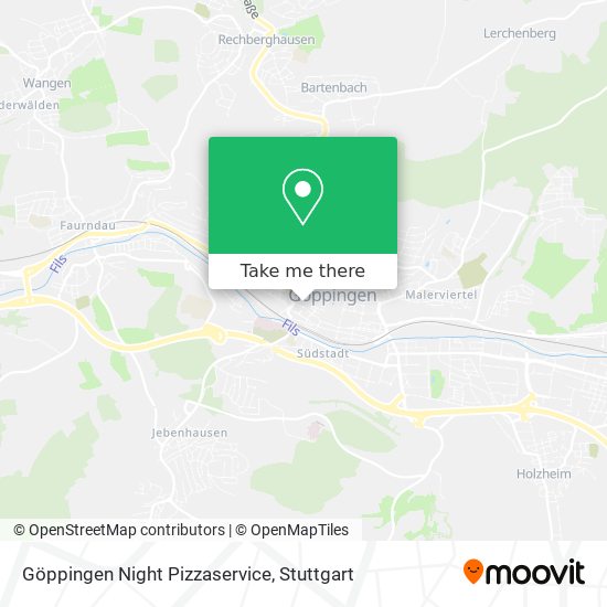 Карта Göppingen Night Pizzaservice