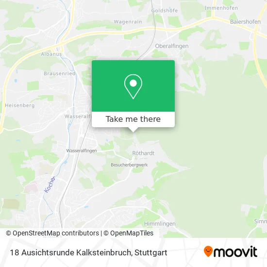 Карта 18 Ausichtsrunde Kalksteinbruch