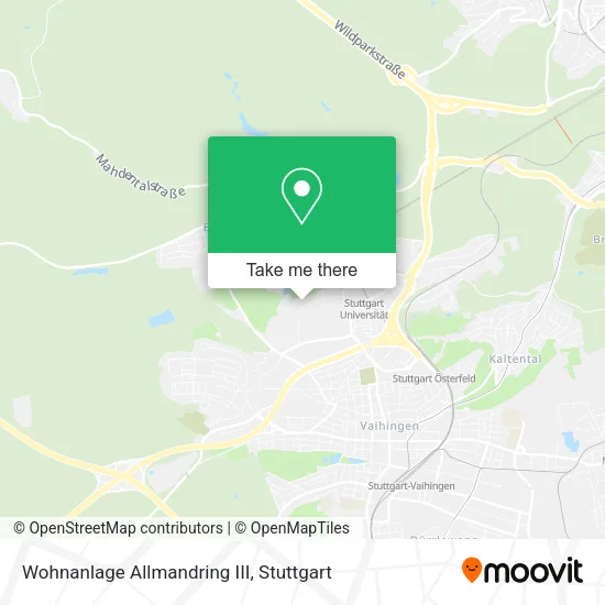 Карта Wohnanlage Allmandring III