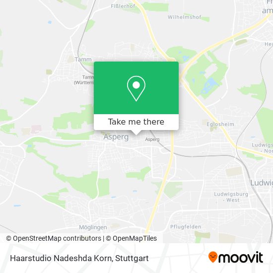 Haarstudio Nadeshda Korn map