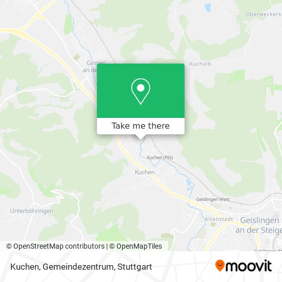 Kuchen, Gemeindezentrum map