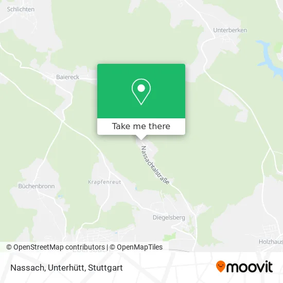 Карта Nassach, Unterhütt