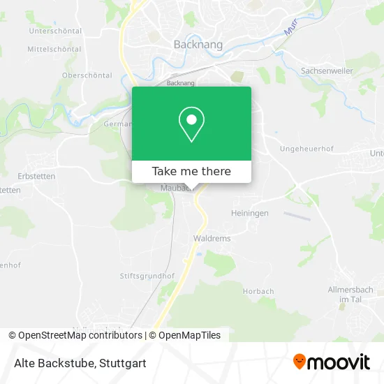 Карта Alte Backstube