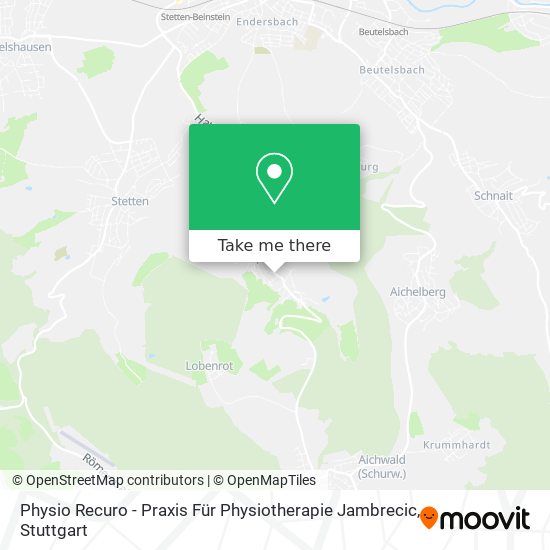Карта Physio Recuro - Praxis Für Physiotherapie Jambrecic