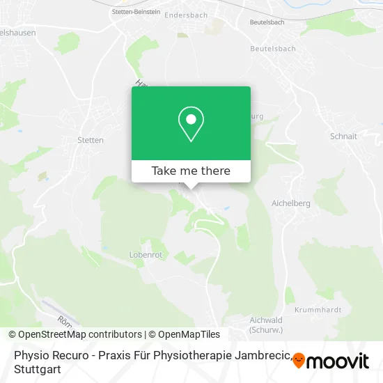 Карта Physio Recuro - Praxis Für Physiotherapie Jambrecic