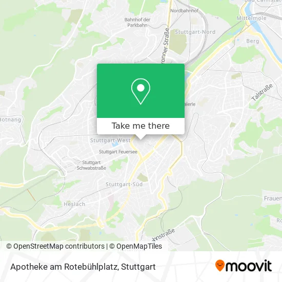 Карта Apotheke am Rotebühlplatz