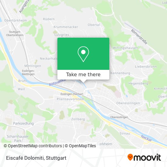 Eiscafé Dolomiti map