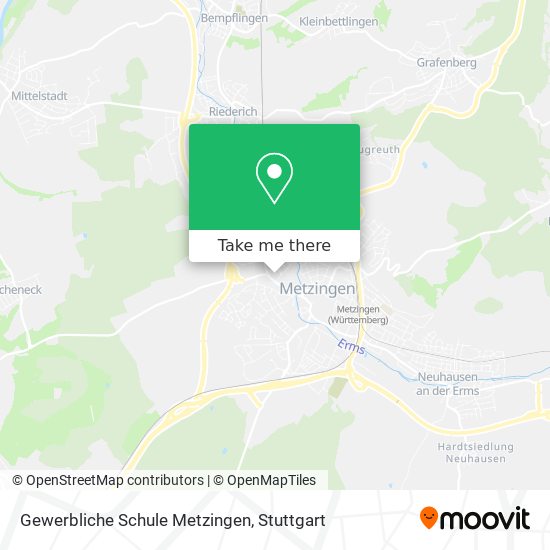 Gewerbliche Schule Metzingen map