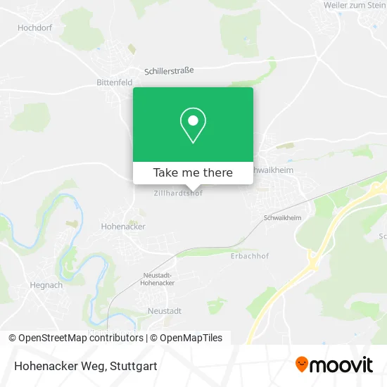 Карта Hohenacker Weg