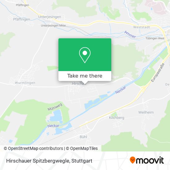 Hirschauer Spitzbergwegle map