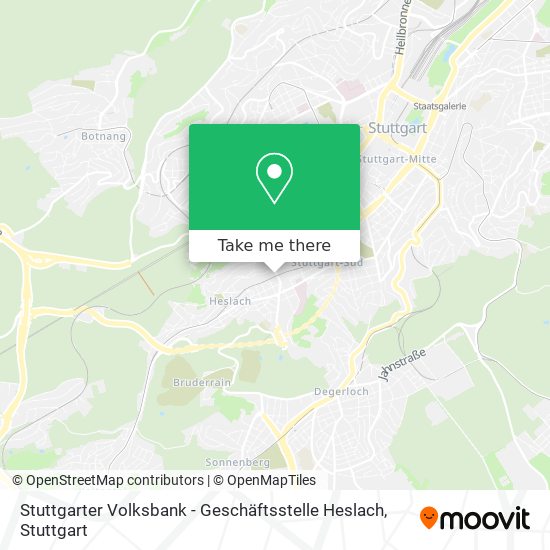 Stuttgarter Volksbank - Geschäftsstelle Heslach map