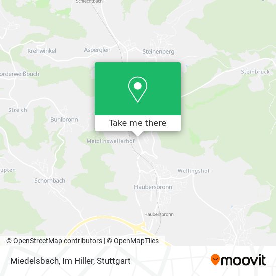 Miedelsbach, Im Hiller map