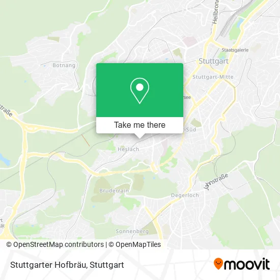 Карта Stuttgarter Hofbräu