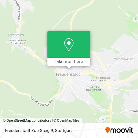 Карта Freudenstadt Zob Steig 9