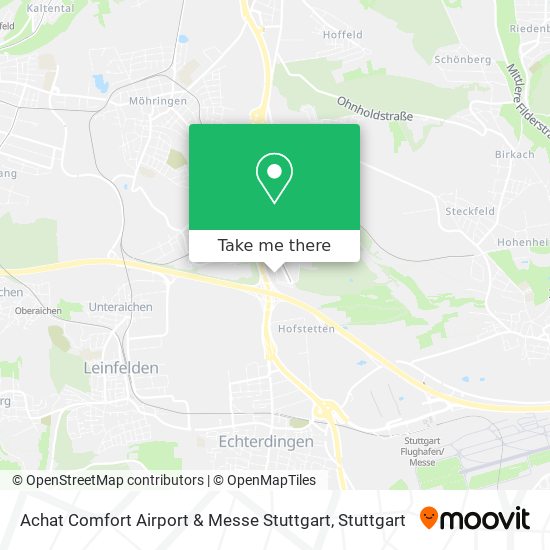 Achat Comfort Airport & Messe Stuttgart map