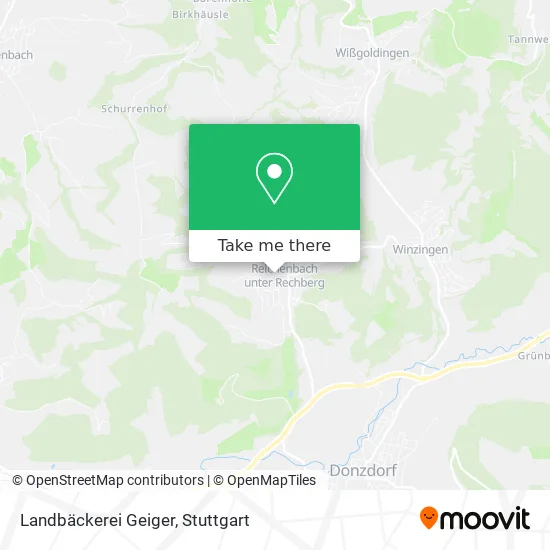 Карта Landbäckerei Geiger