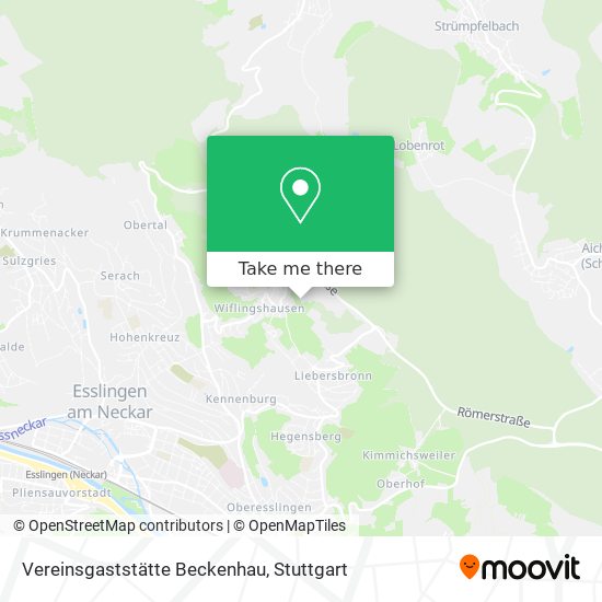 Vereinsgaststätte Beckenhau map