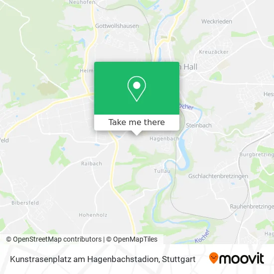 Карта Kunstrasenplatz am Hagenbachstadion