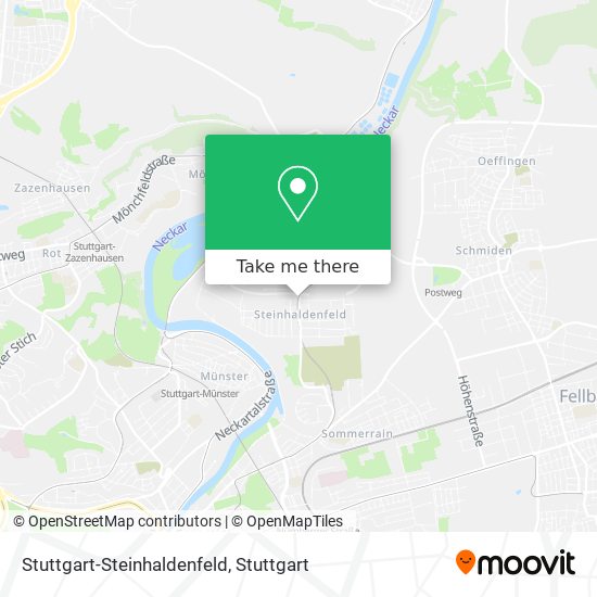 Stuttgart-Steinhaldenfeld map