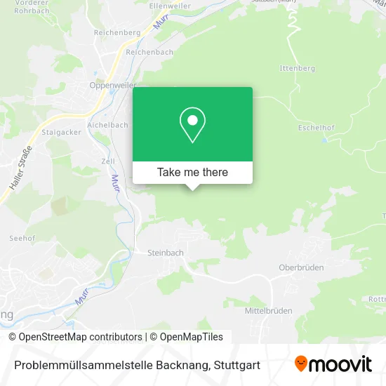 Карта Problemmüllsammelstelle Backnang