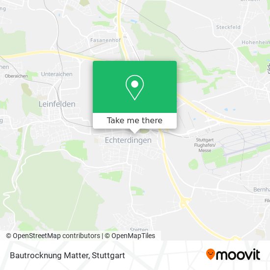 Bautrocknung Matter map