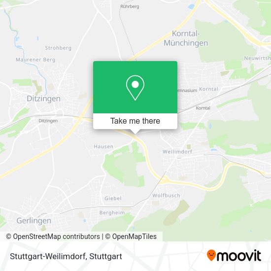 Stuttgart-Weilimdorf map