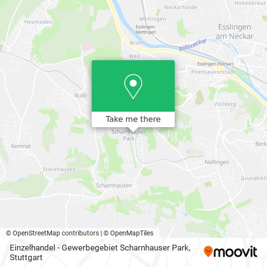 Einzelhandel - Gewerbegebiet Scharnhauser Park map