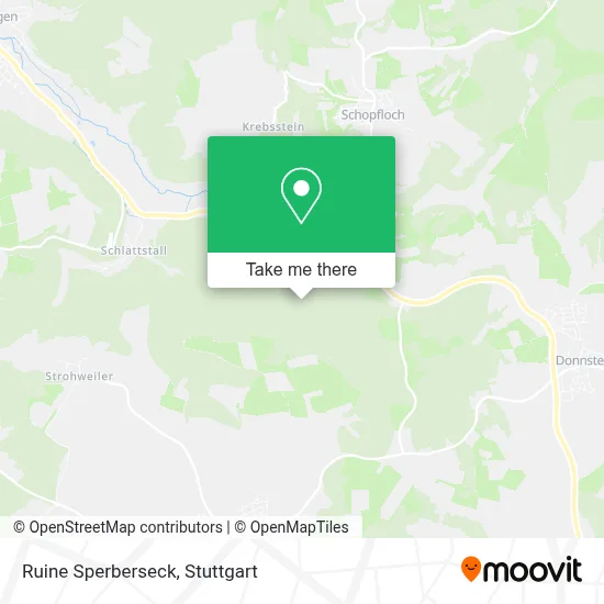 Ruine Sperberseck map