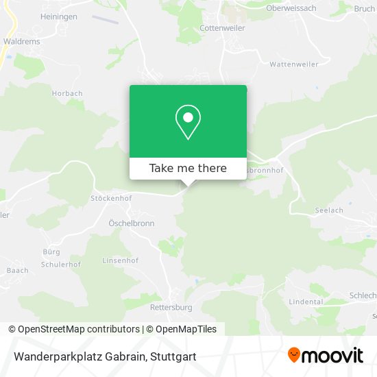 Карта Wanderparkplatz Gabrain
