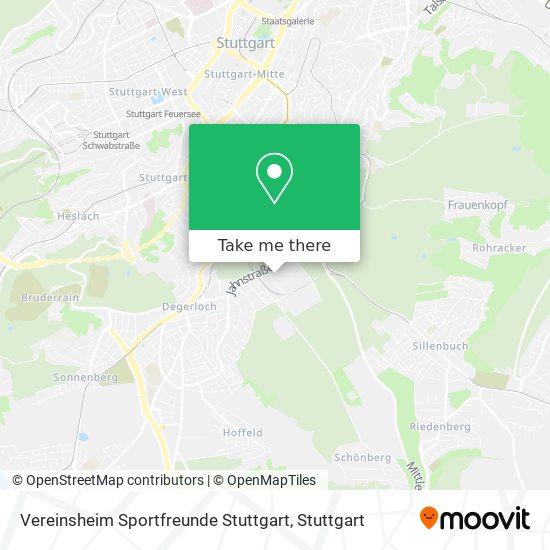 Карта Vereinsheim Sportfreunde Stuttgart