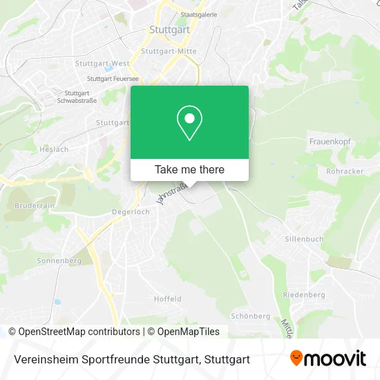 Карта Vereinsheim Sportfreunde Stuttgart