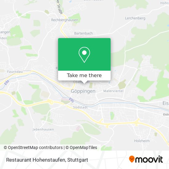 Restaurant Hohenstaufen map