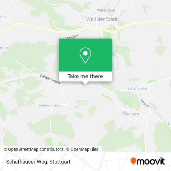 Schafhauser Weg map