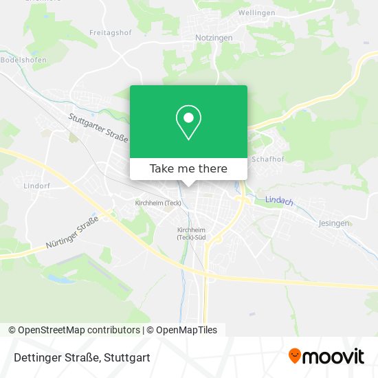 Dettinger Straße map