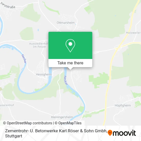 Zementrohr- U. Betonwerke Karl Röser & Sohn Gmbh map
