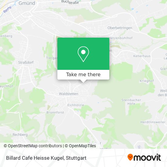 Billard Cafe Heisse Kugel map
