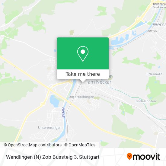 Wendlingen (N) Zob Bussteig 3 map