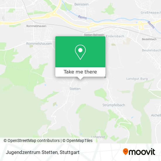 Карта Jugendzentrum Stetten