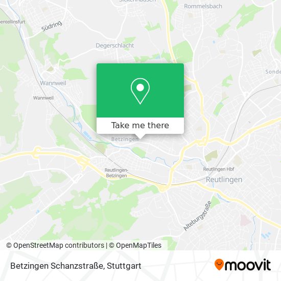 Betzingen Schanzstraße map