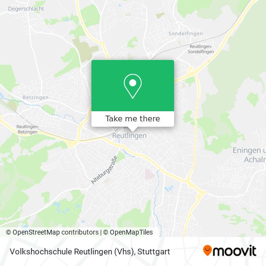 Volkshochschule Reutlingen (Vhs) map