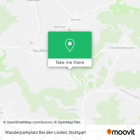 Карта Wanderparkplatz Bei den Linden