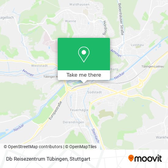 Db Reisezentrum Tübingen map