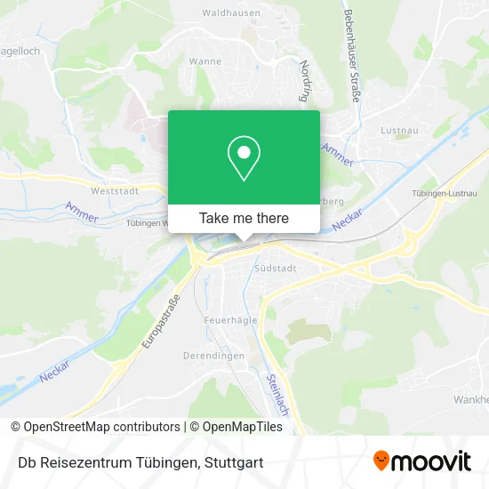 Карта Db Reisezentrum Tübingen