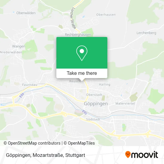 Карта Göppingen, Mozartstraße