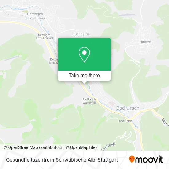 Карта Gesundheitszentrum Schwäbische Alb