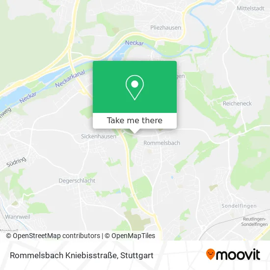 Rommelsbach Kniebisstraße map