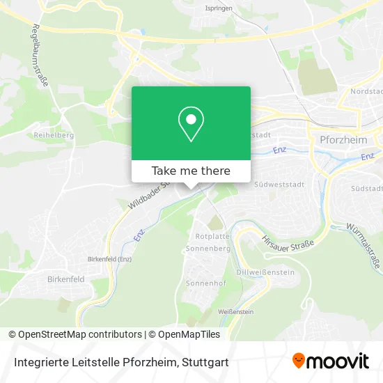 Карта Integrierte Leitstelle Pforzheim